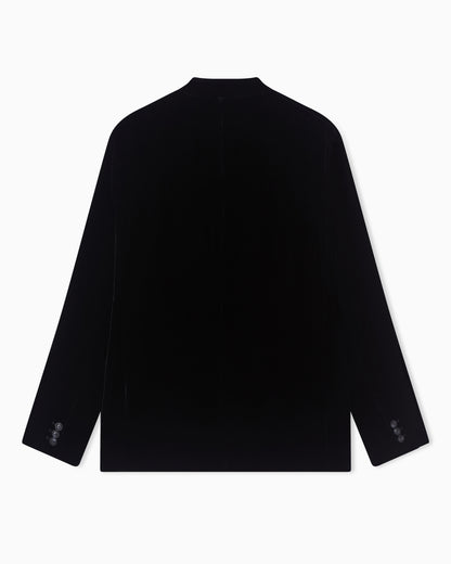Emporio Armani Lunar New Year chenille jacket with guru collar