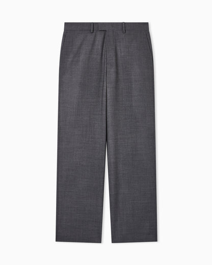 Emporio Armani Soft-finish stretch wool-canvas trousers