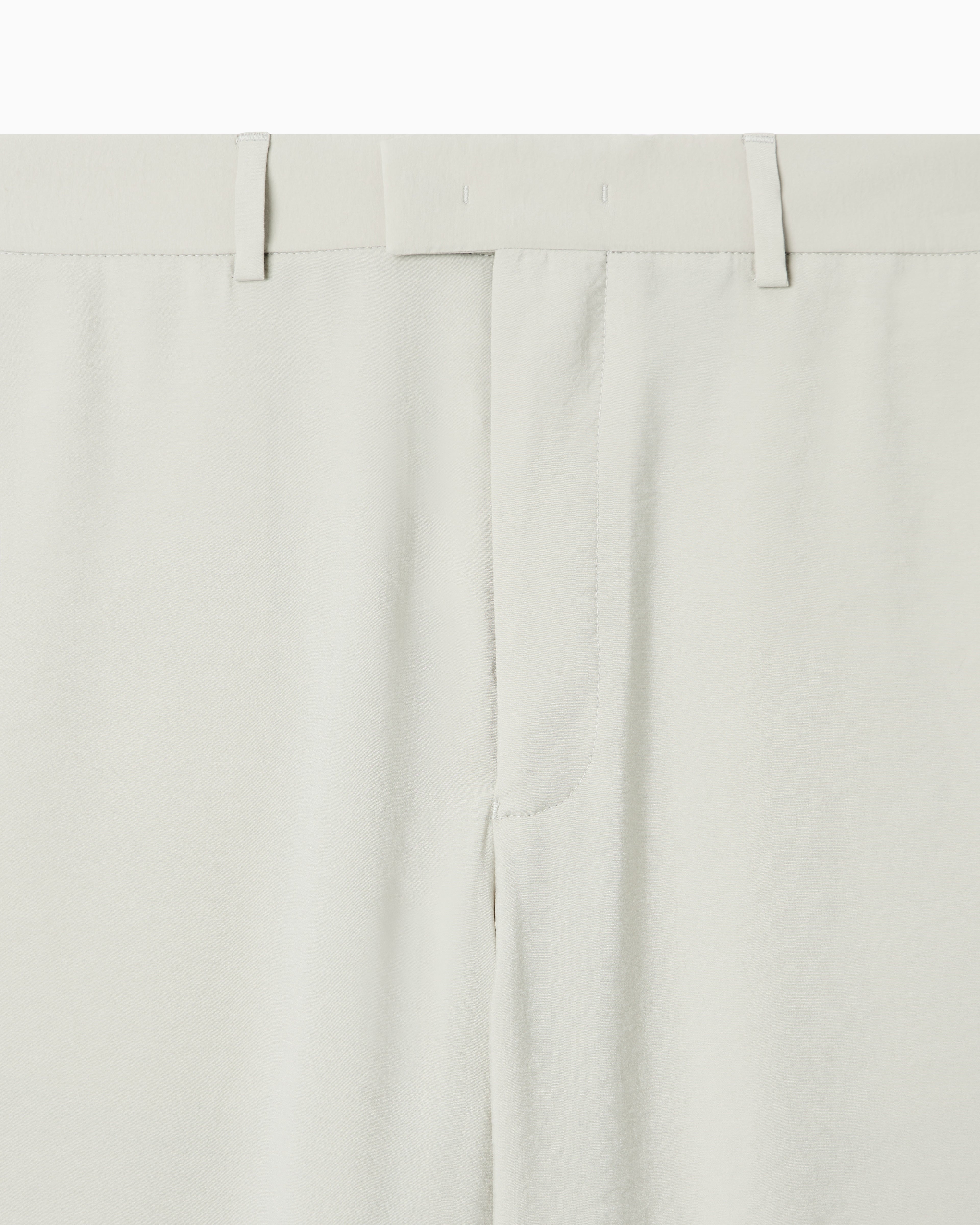 Emporio Armani Icon peach-finish canvas trousers