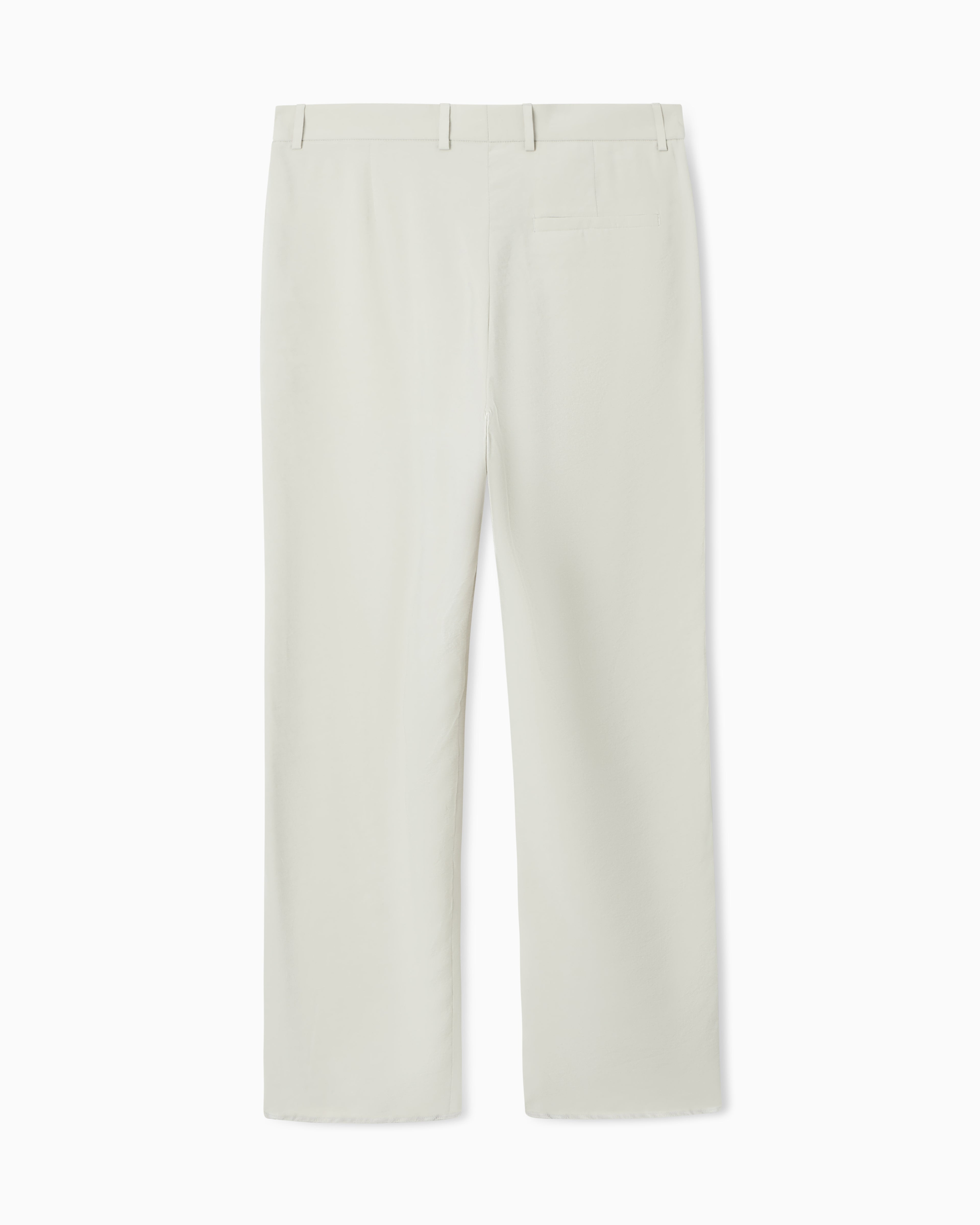 Emporio Armani Icon peach-finish canvas trousers