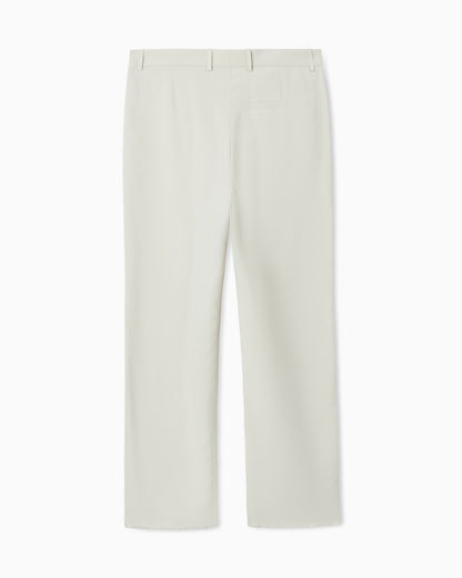 Emporio Armani Icon peach-finish canvas trousers
