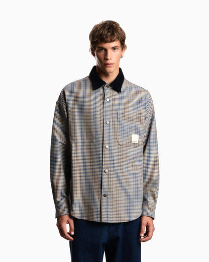 Emporio Armani Eagle Club reversible blouson with check motif