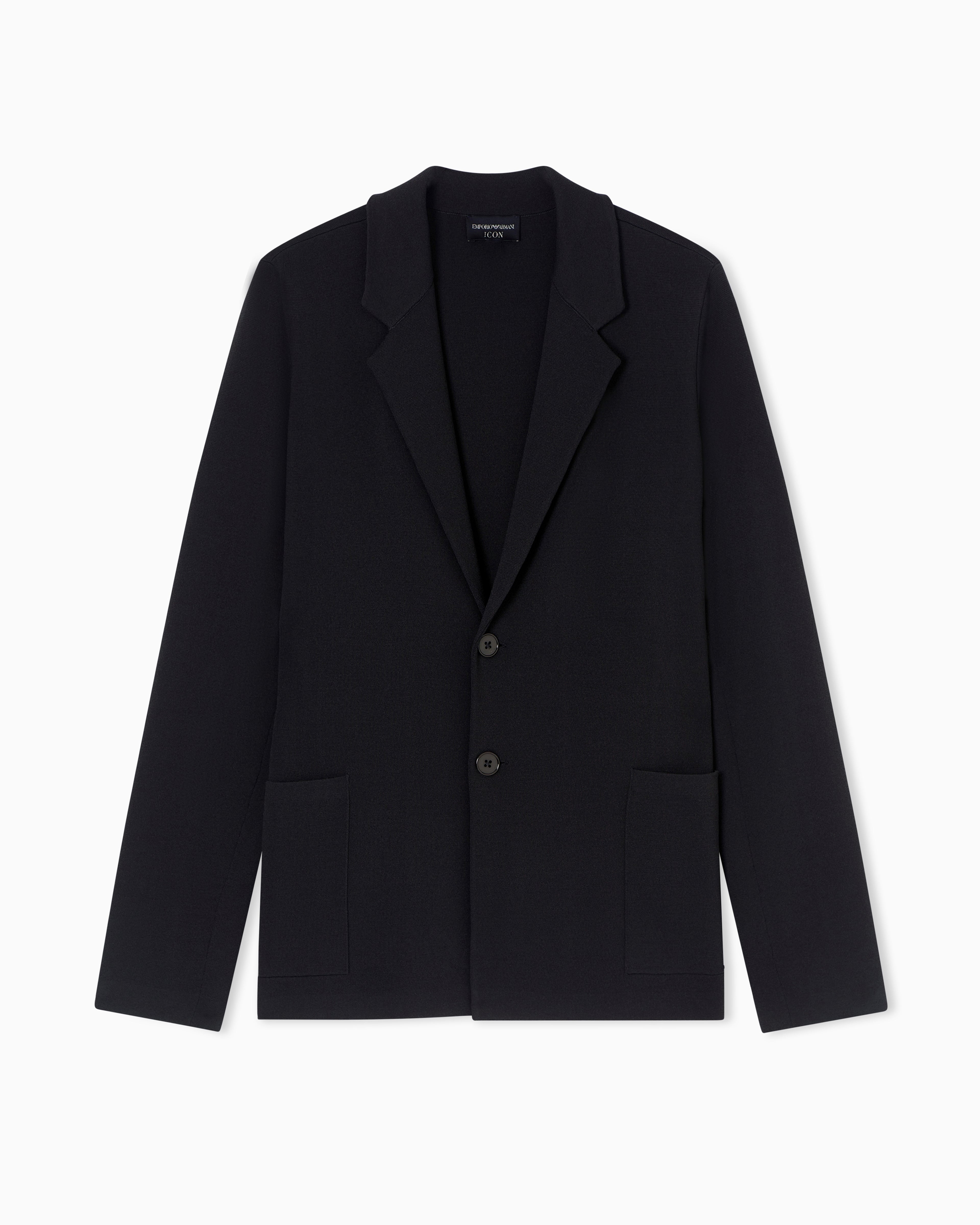 Emporio Armani Icon knitted, single-breasted jacket
