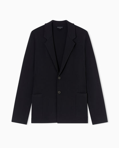 Emporio Armani Icon knitted, single-breasted jacket
