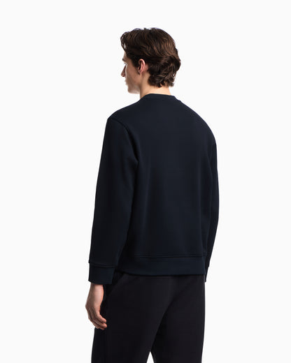 Emporio Armani French terry jersey sweatshirt with embroidered logo