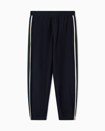 Emporio Armani Lyocell-blend double jersey joggers with bands