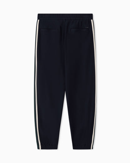 Emporio Armani Lyocell-blend double jersey joggers with bands