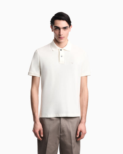 Emporio Armani Slim-fit piqué polo shirt