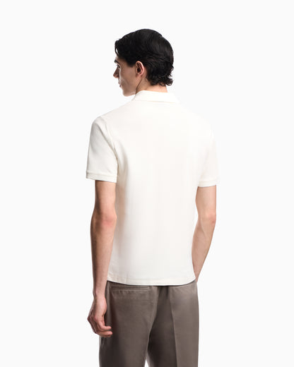 Emporio Armani Slim-fit piqué polo shirt
