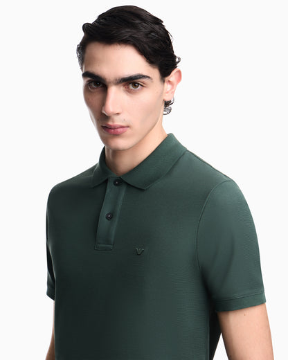 Emporio Armani Slim-fit piqué polo shirt