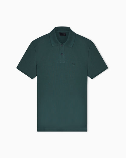 Emporio Armani Slim-fit piqué polo shirt