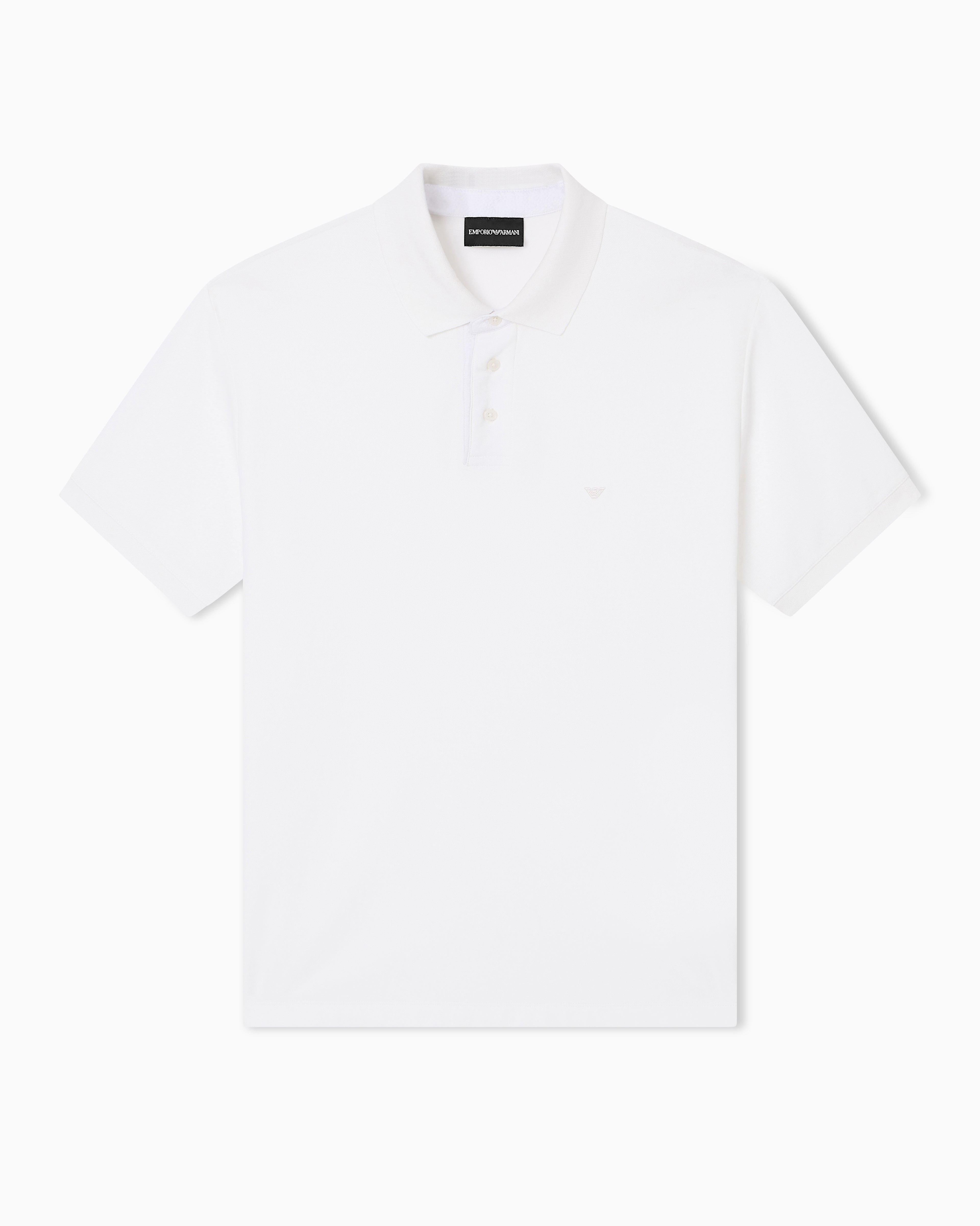 Emporio Armani Regular fit piqué polo shirt