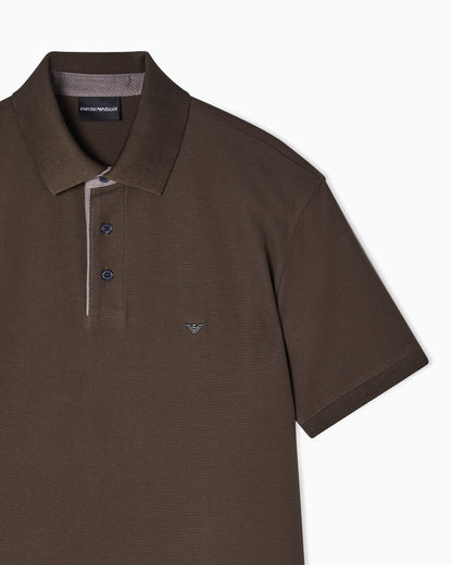 Emporio Armani Regular fit piqué polo shirt