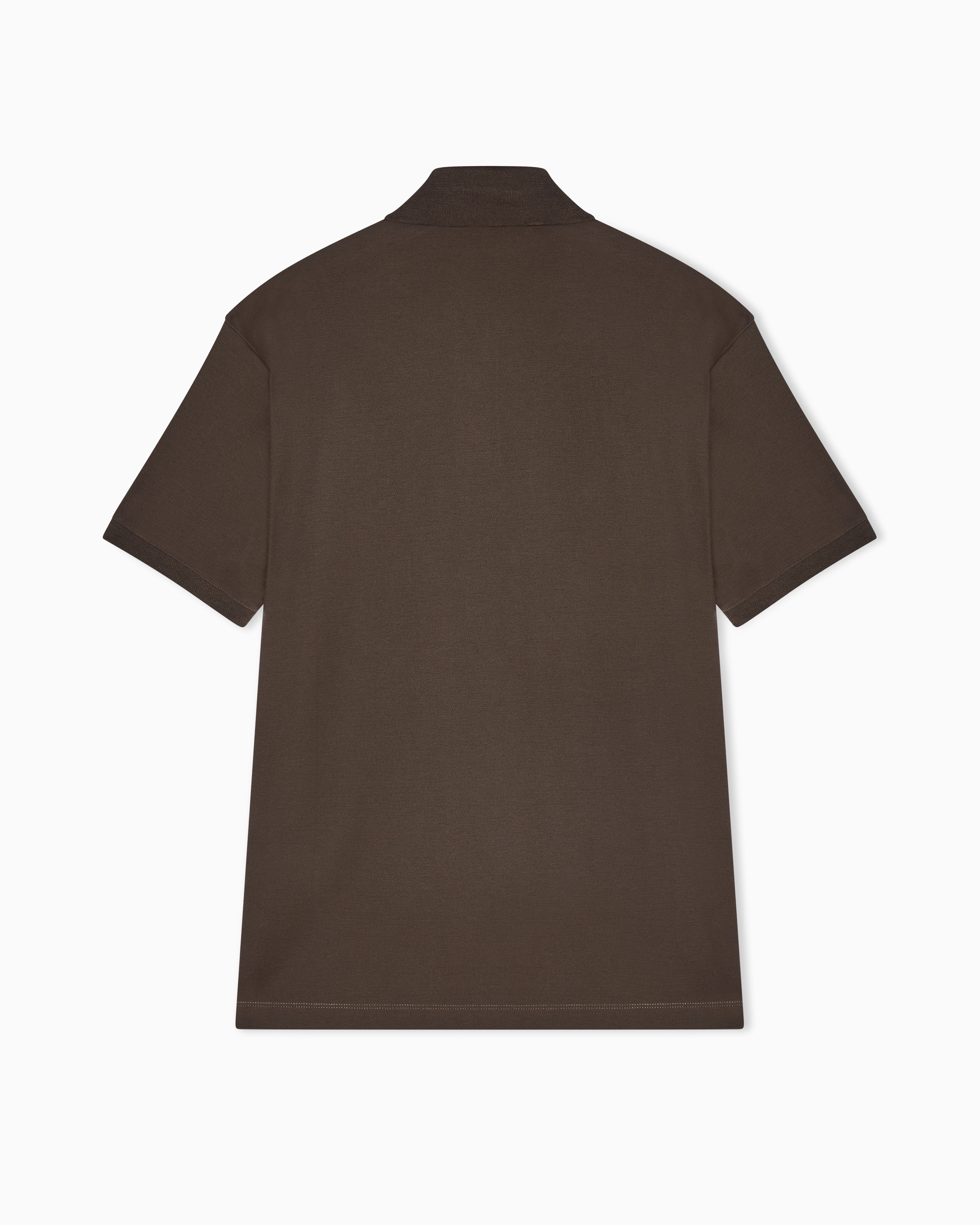 Emporio Armani Regular fit piqué polo shirt