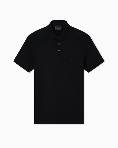 Emporio Armani Regular fit piqué polo shirt