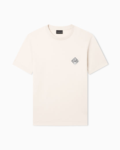 Emporio Armani Slim-fit Lyocell-blend jersey T-shirt with logo patch