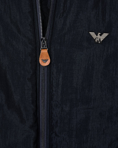 Emporio Armani Nylon bomber jacket with passementerie tape