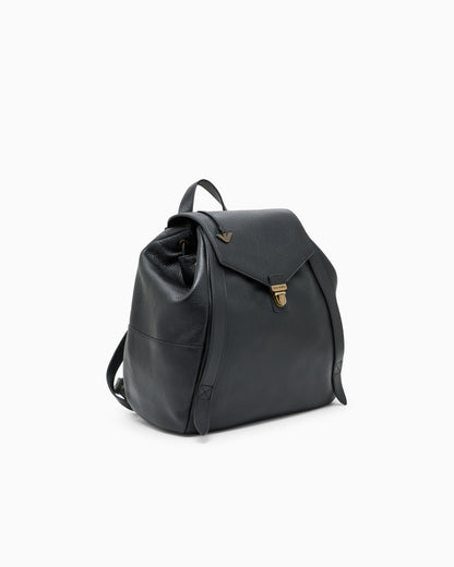 Emporio Armani Icon pebbled leather backpack