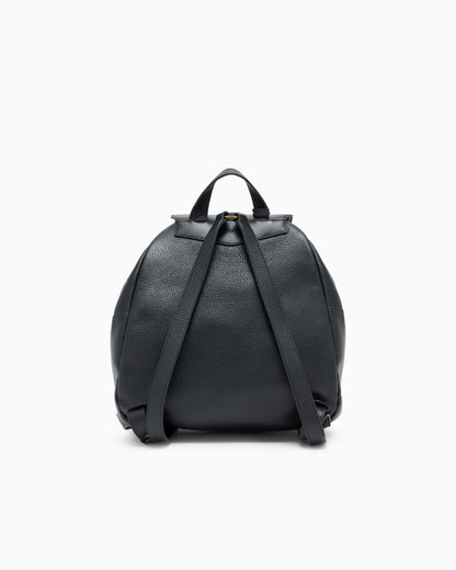 Emporio Armani Icon pebbled leather backpack
