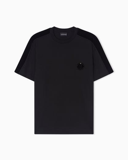 Emporio Armani Lunar New Year Lyocell blend jersey T-shirt with patch and tape