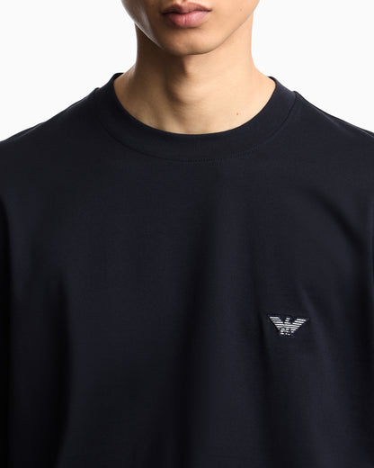 Emporio Armani Pima jersey crew-neck jumper