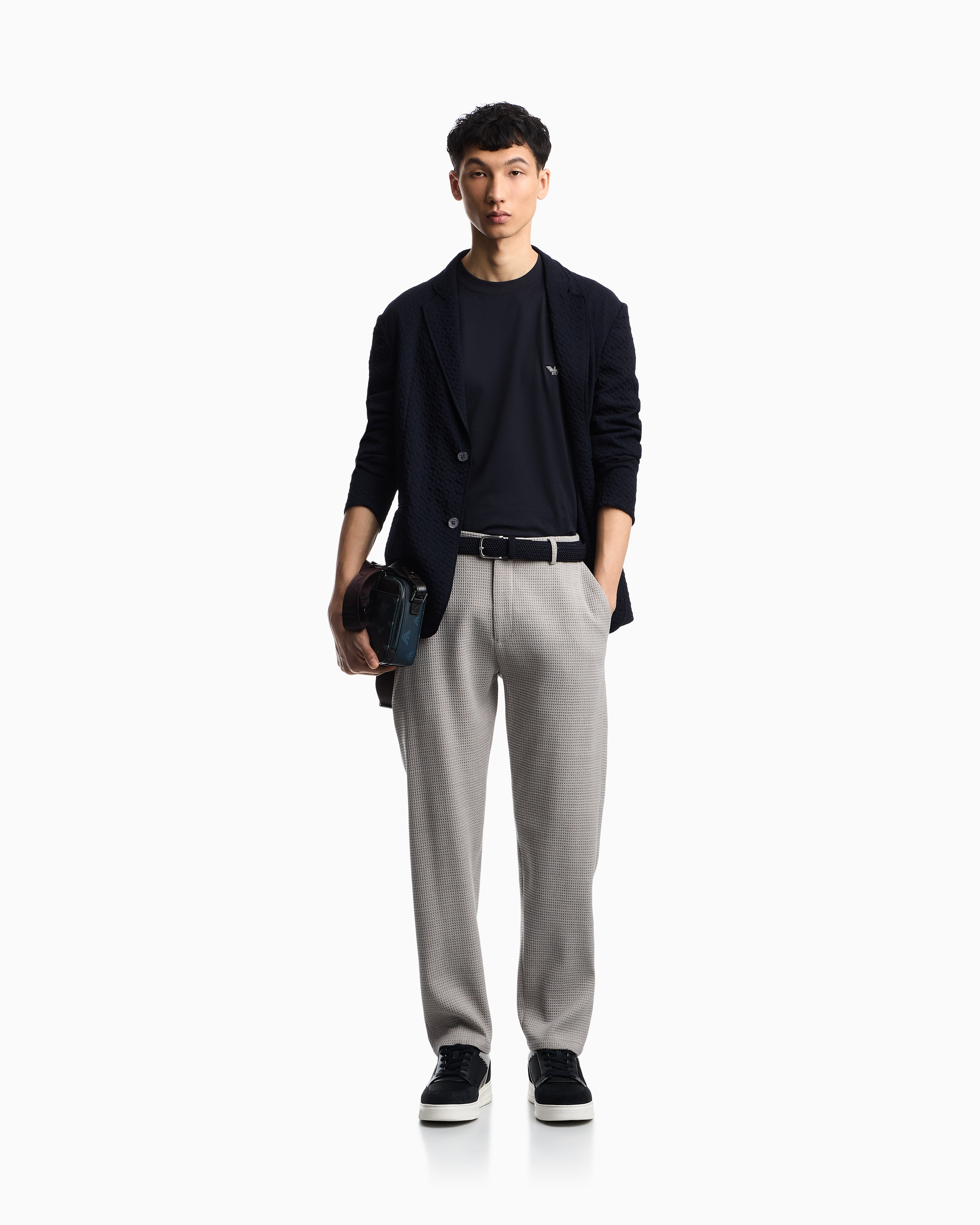 Emporio Armani Pima jersey crew-neck jumper