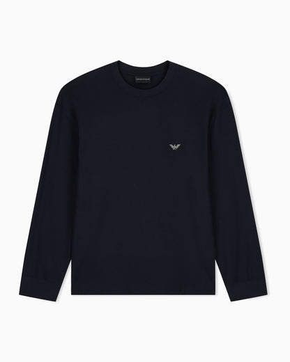 Emporio Armani Pima jersey crew-neck jumper