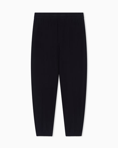 Emporio Armani Lyocell-blend jacquard interlock jersey joggers