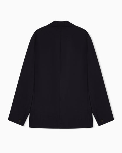 Emporio Armani Travel Essential light wool single-breasted blazer