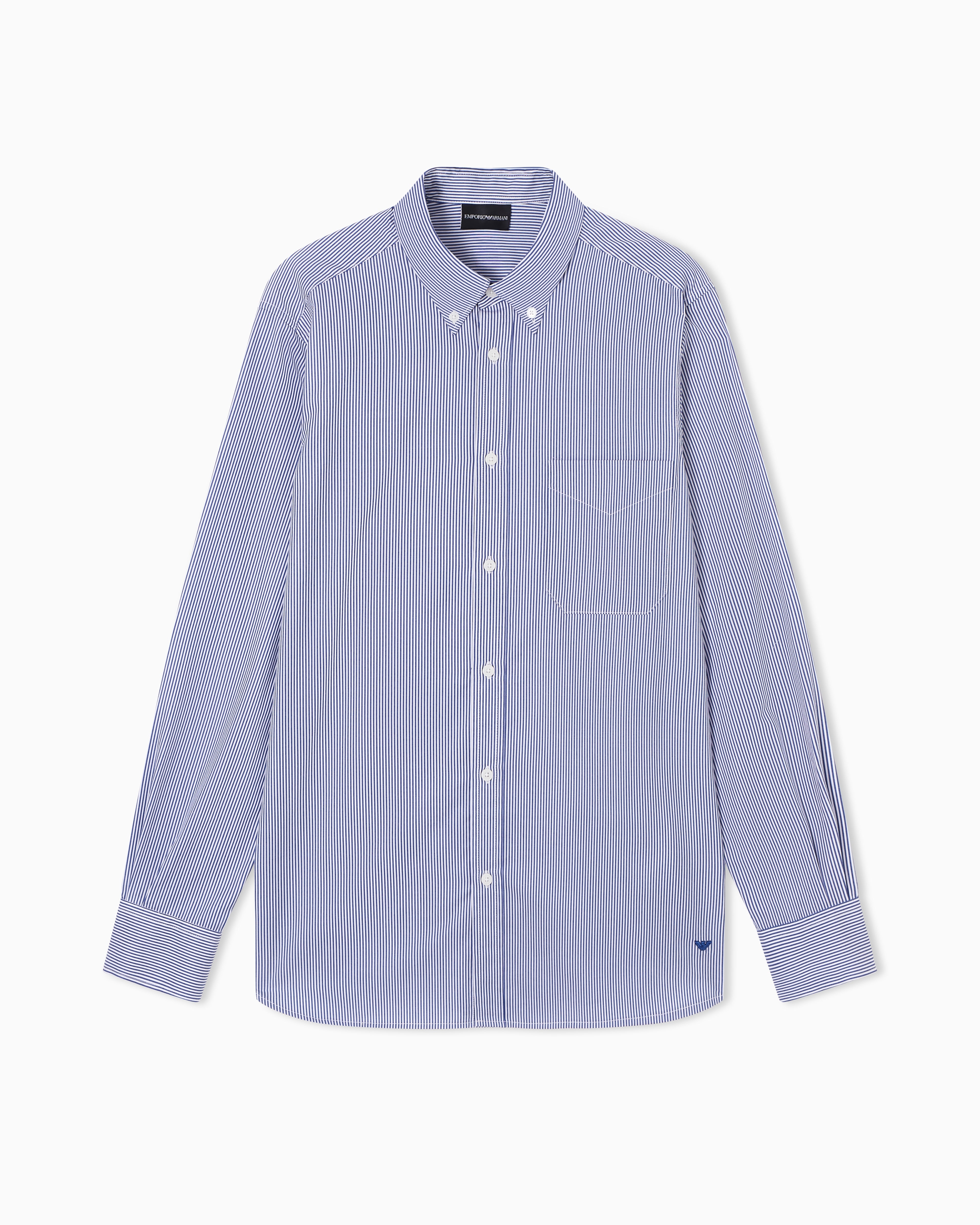 Emporio Armani Travel Essential striped button-down shirt