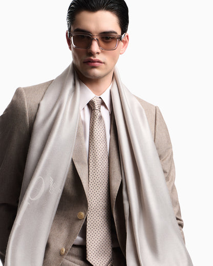 Emporio Armani Modal blend stole with jacquard logo