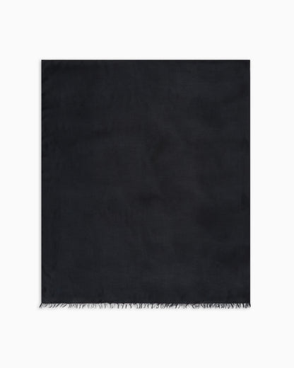 Emporio Armani Modal blend stole with jacquard logo