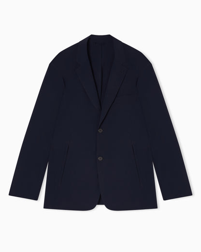 Emporio Armani Travel Essential stretch-nylon single-breasted blazer
