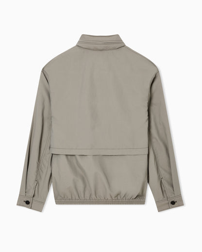 Emporio Armani Multi-pocket blouson in silk-blend nylon