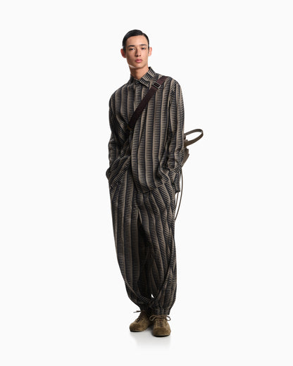 Emporio Armani All-over print Lyocell-blend trousers