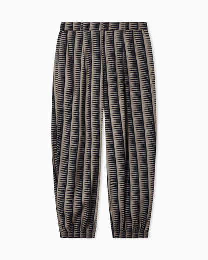 Emporio Armani All-over print Lyocell-blend trousers