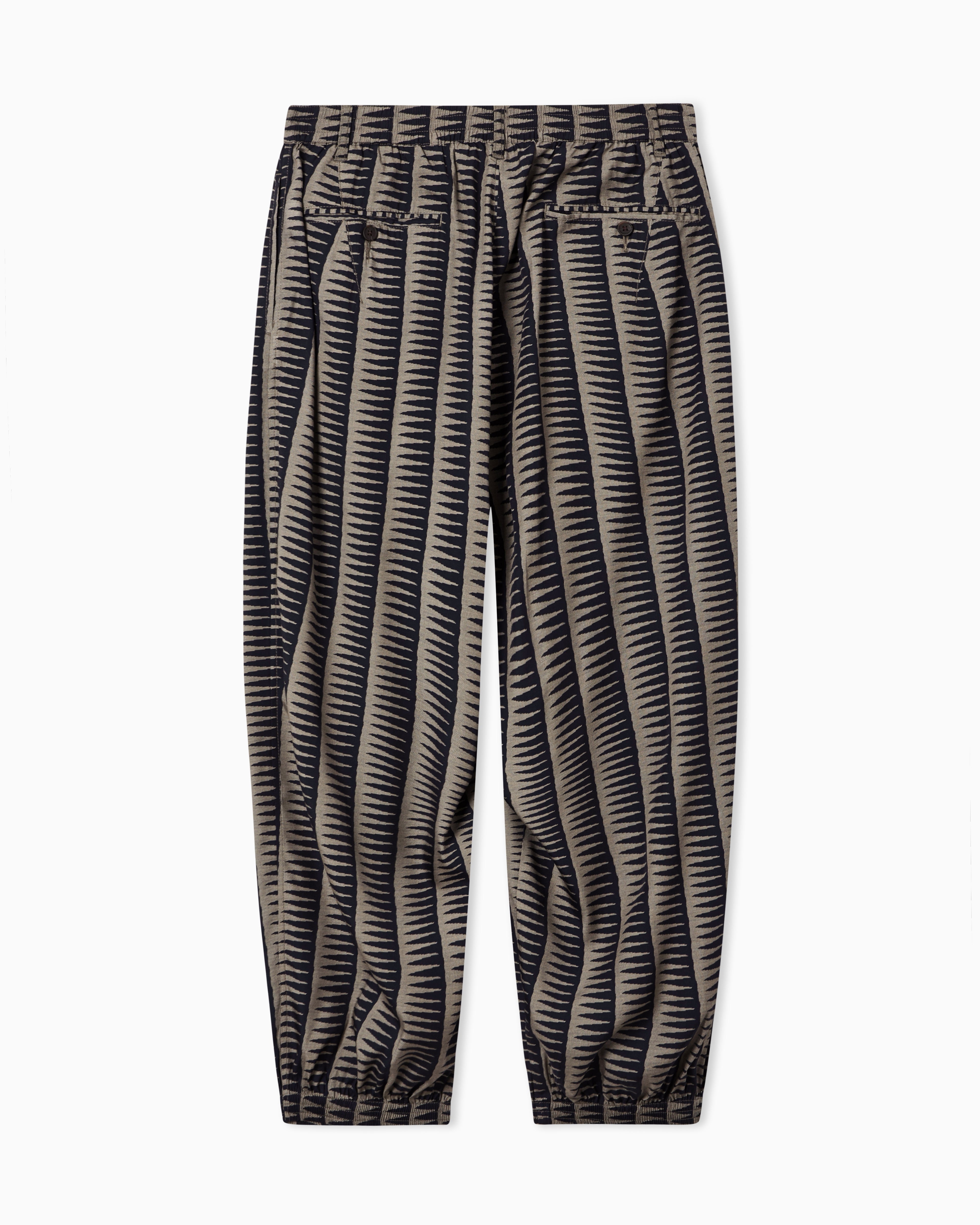 Emporio Armani All-over print Lyocell-blend trousers