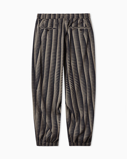 Emporio Armani All-over print Lyocell-blend trousers