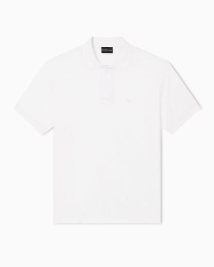 Emporio Armani Travel Essential Lyocell-blend jersey polo shirt