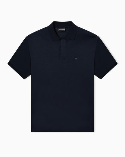 Emporio Armani Travel Essential Lyocell-blend jersey polo shirt