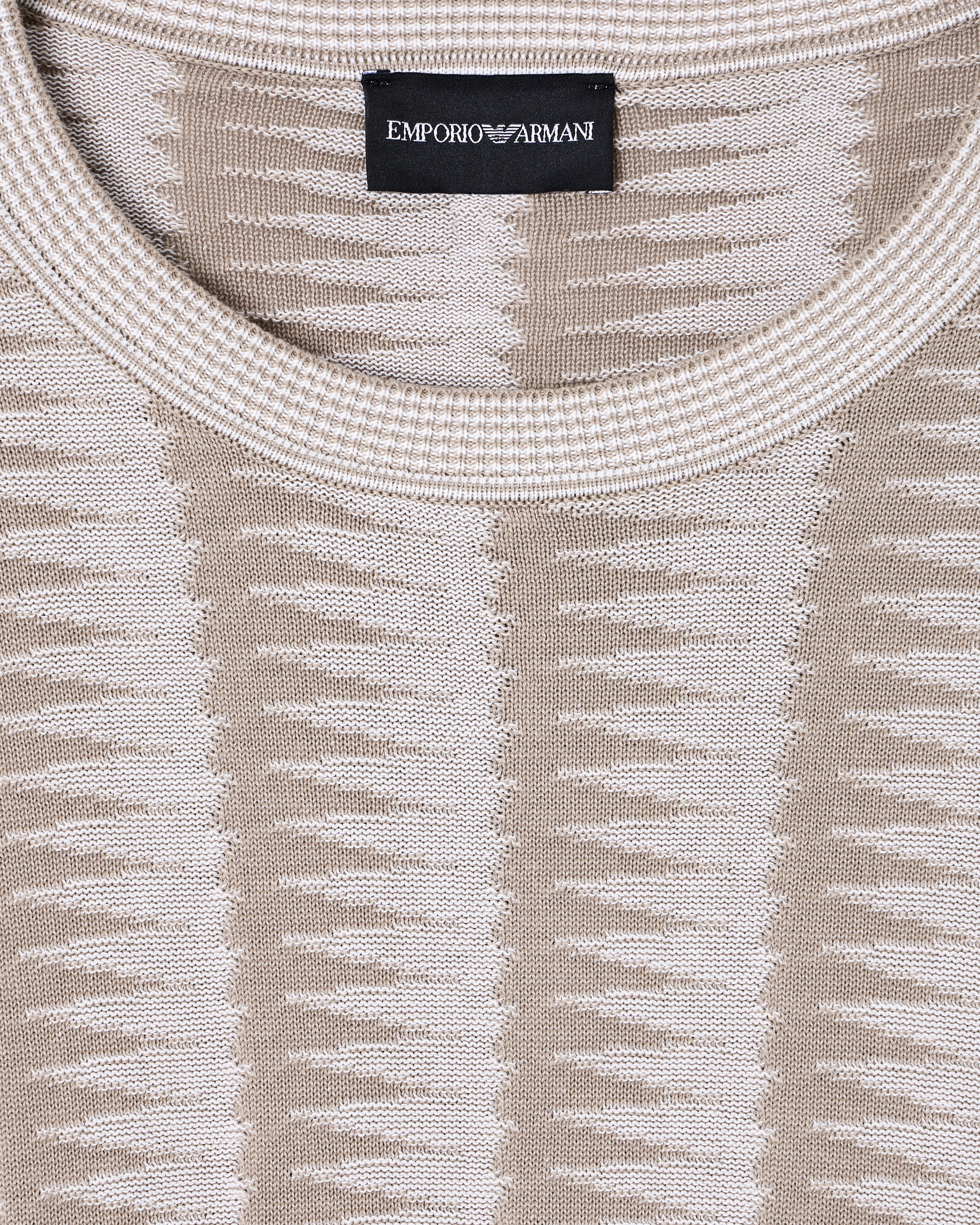 Emporio Armani Jumper with two-tone jacquard design