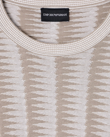 Emporio Armani Jumper with two-tone jacquard design