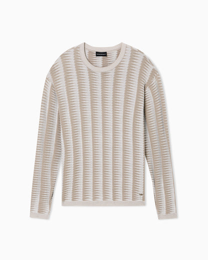 Emporio Armani Jumper with two-tone jacquard design