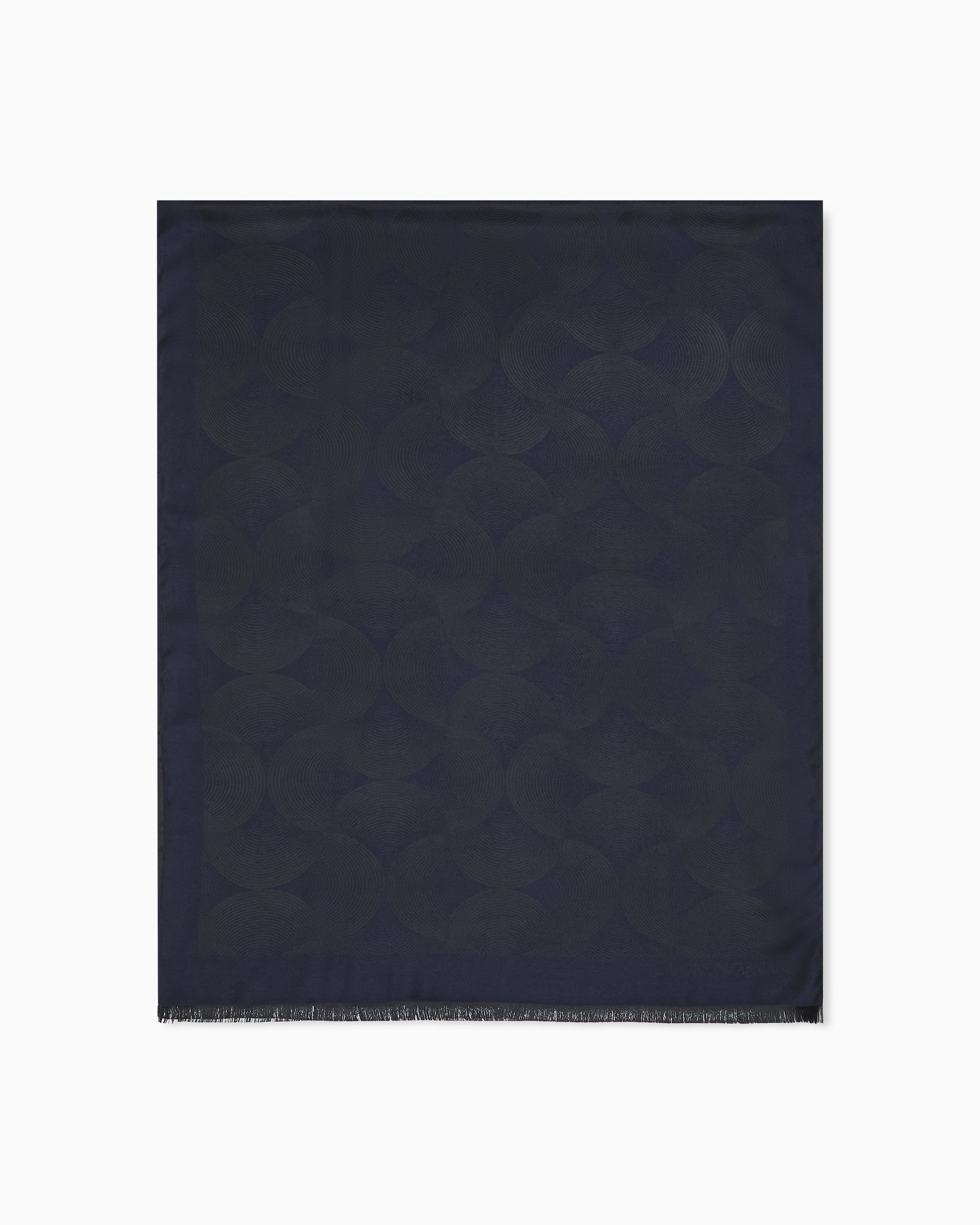 Emporio Armani Stole with all-over jacquard pattern