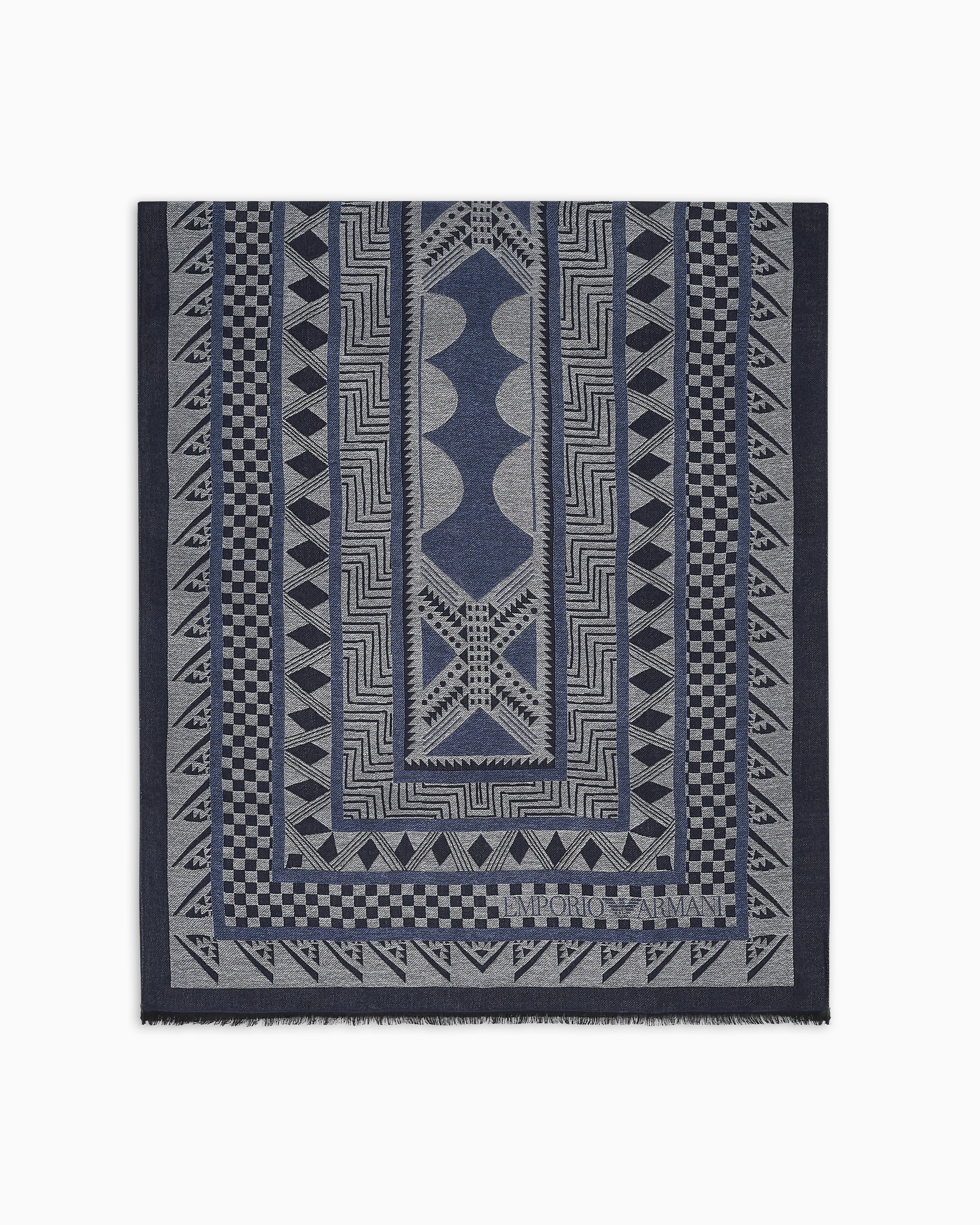 Emporio Armani Stole in a Turkish patterned jacquard