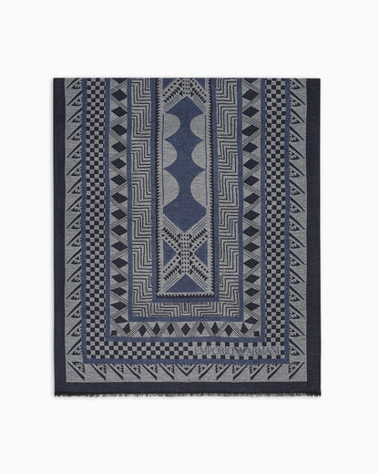 Emporio Armani Stole in a Turkish patterned jacquard