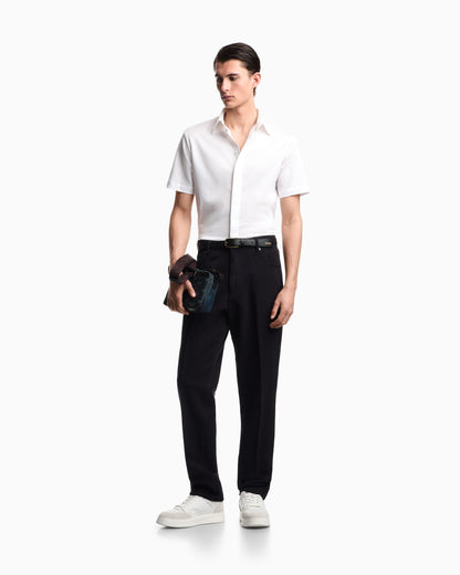 Emporio Armani Short-sleeved, garment-dyed jersey shirt