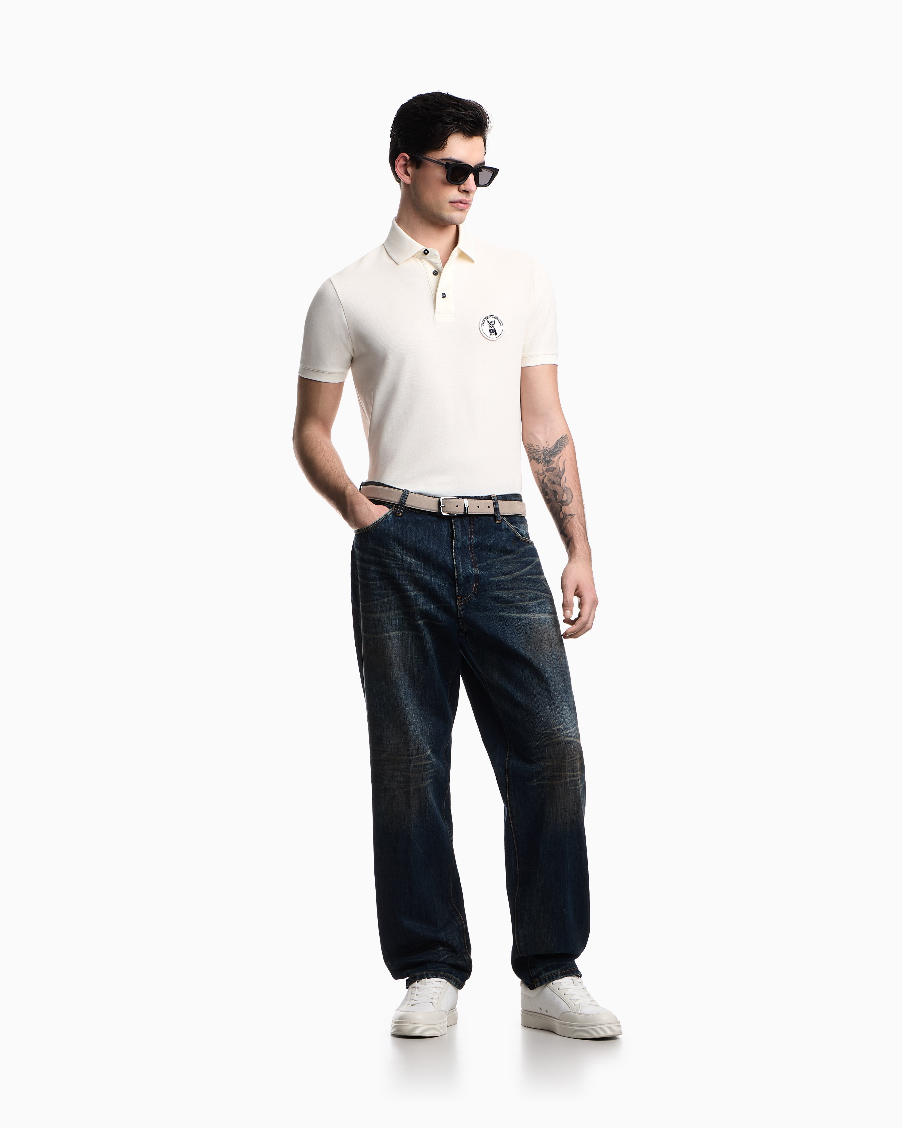 Emporio Armani J22 regular-fit, stiff-denim jeans