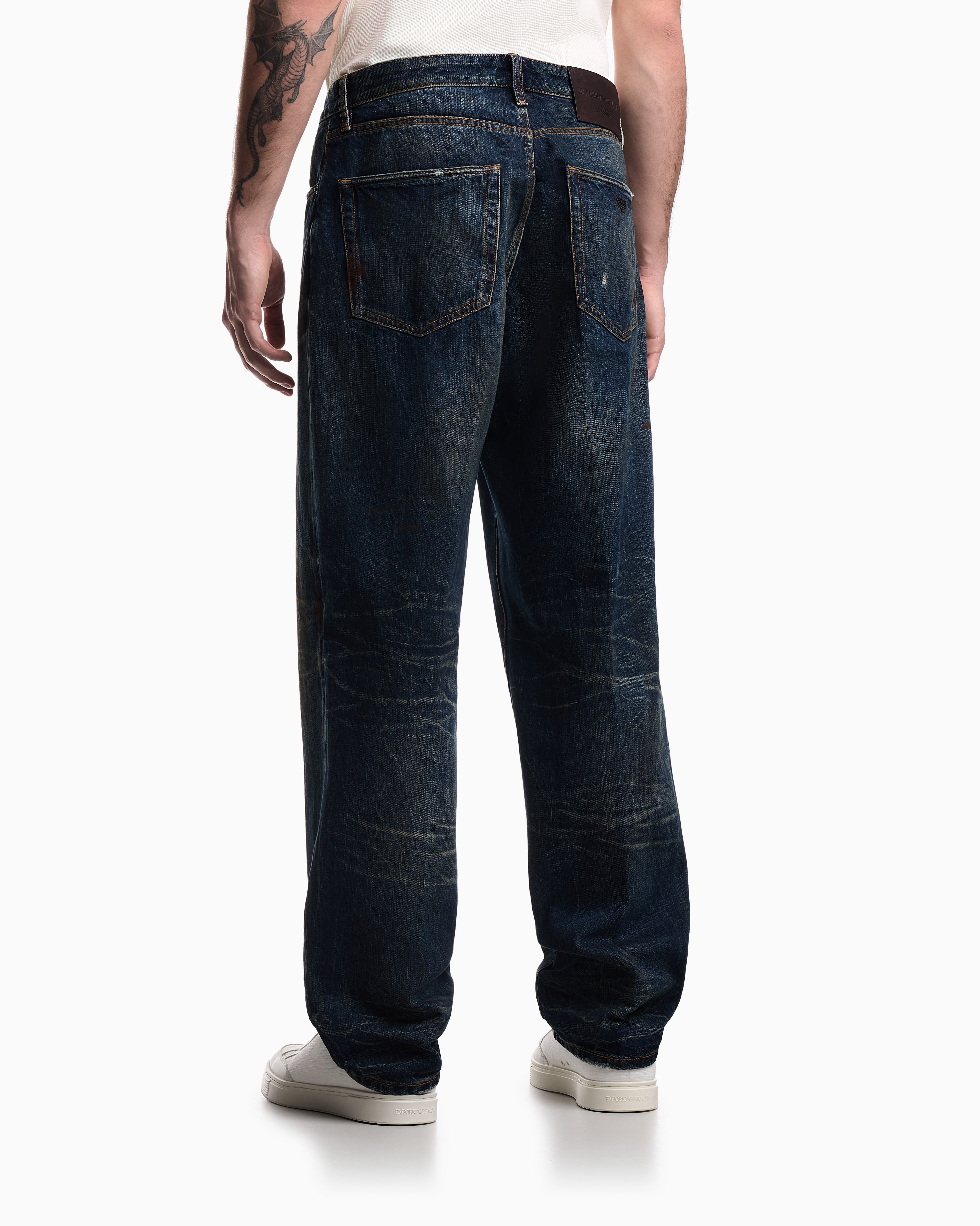 Emporio Armani J22 regular-fit, stiff-denim jeans