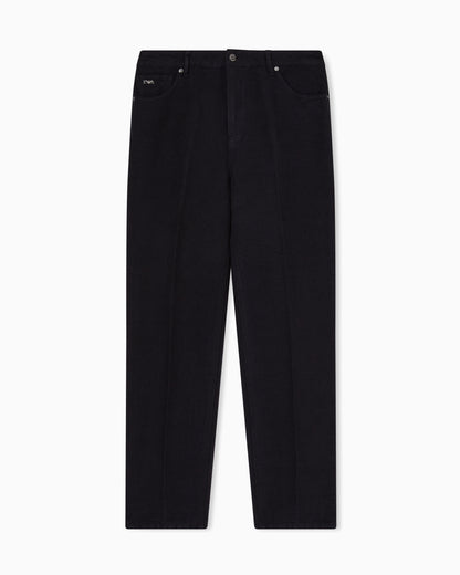 Emporio Armani Denim Capsule Collection J22 regular-fit hemp-blend bull jeans